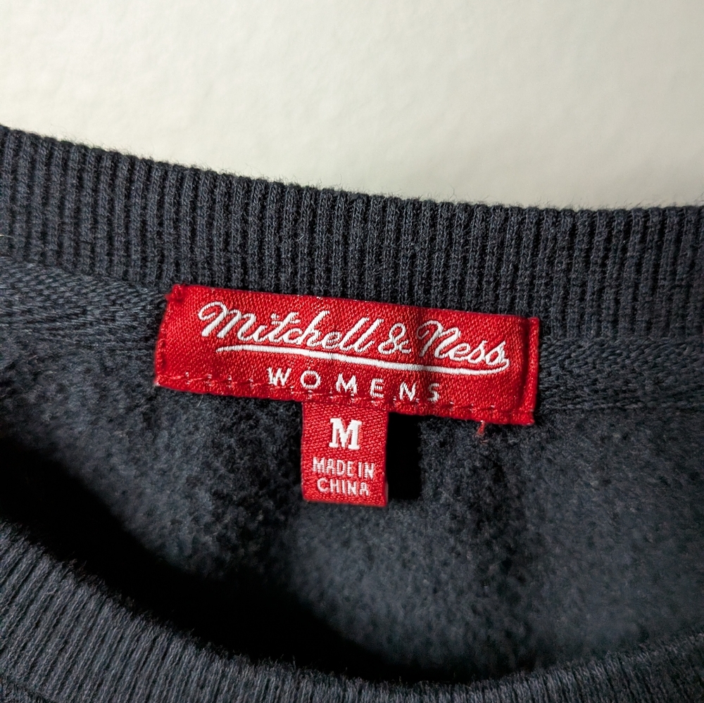 Mitchell & Ness Black Yellow Los Angeles Football Club Blokette Crew Sweater M - Picture 6 of 8